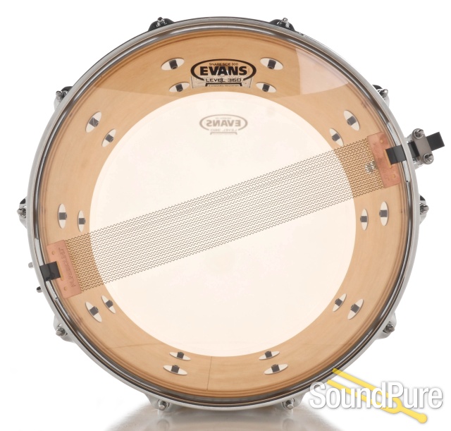Anchor Drums 6.5x14 Galleon Maple Snare Drum-Classic Stripe — image 3