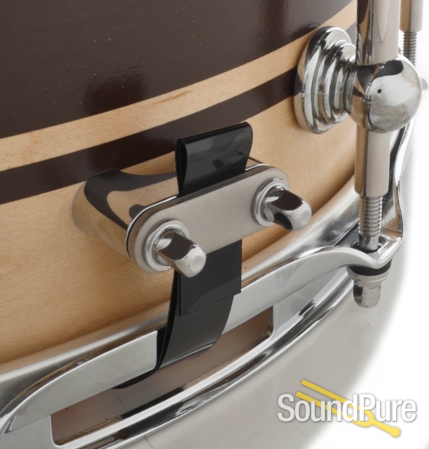 Anchor Drums 6.5x14 Galleon Maple Snare Drum-Classic Stripe — image 5