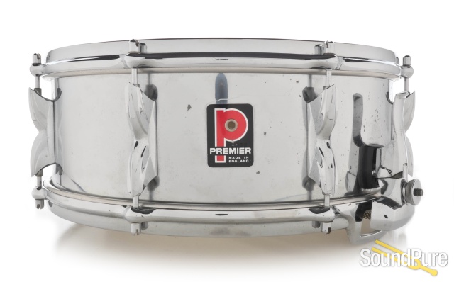 Premier 5x14 Steel Snare Drum — image 1