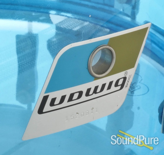 Ludwig 5x14 Vistalite Super Sensitive Snare Drum-Blue — image 4