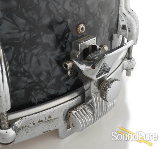 Premier 5.5x14 Snare Drum-Black Diamond Pearl — image 3