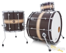 Anchor Drums 3pc Galleon Maple Drum Set-Classic Stripe