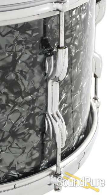 Premier 3pc Vintage Drum Set-Black Diamond Pearl — image 5