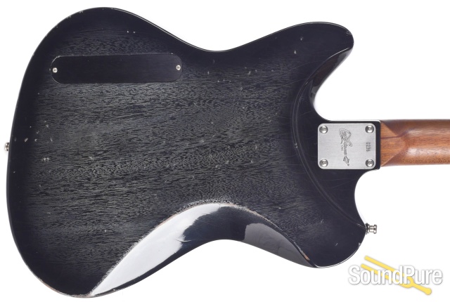 Luxxtone Calavera Black Dog Hair Burst Electric Guitar #236 — image 7