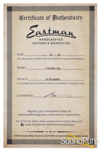 Eastman T146SM - SB Thinline Archtop #15750205 — image 4