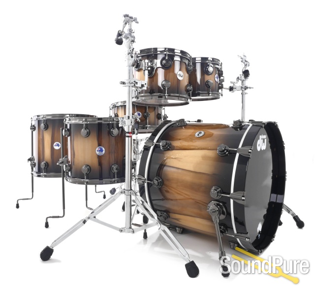 DW 6pc Collectors Exotic Tasmanian Blackwood Drum Set — image 1