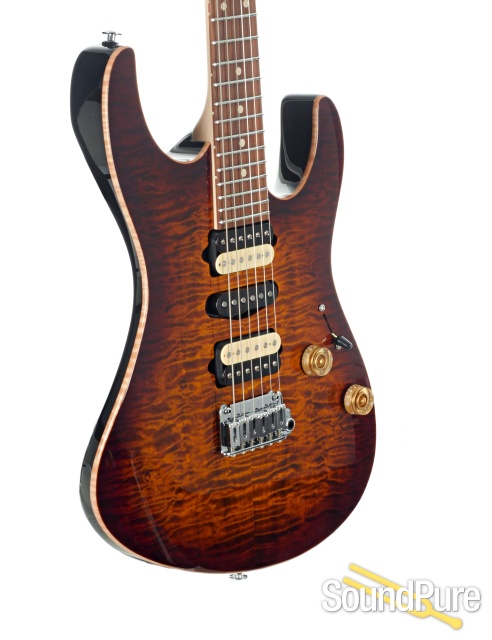 Suhr Modern Plus Curly Bengal Burst Electric Guitar #JS4F1H — image 8