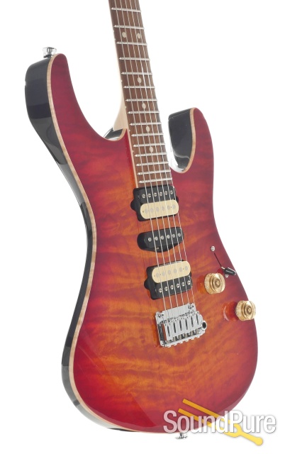 Suhr LTD Modern Plus Curly Fireburst Electric Guitar #JS9W6R — image 7