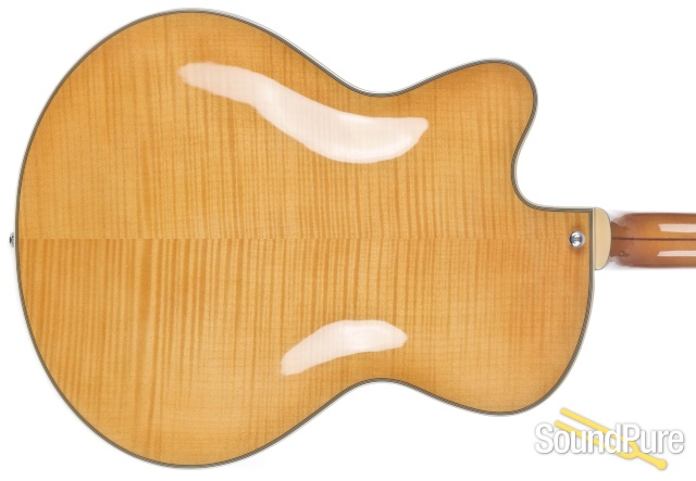 Comins GCS-16-1 Spruce/Flame Maple Archtop Guitar #118008 — image 3