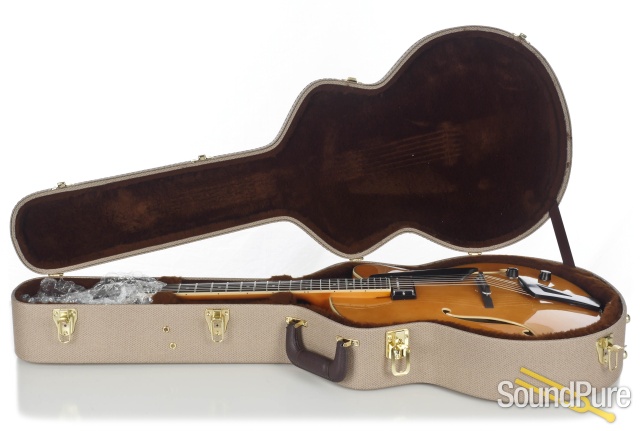 Comins GCS-16-1 Spruce/Flame Maple Archtop Guitar #118008 — image 6