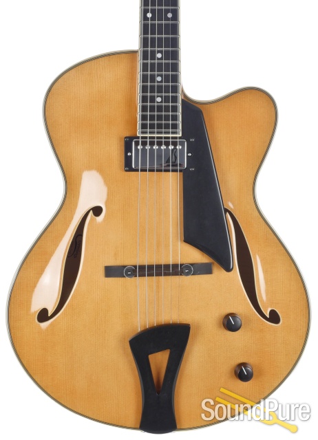 Comins GCS-16-1 Spruce/Flame Maple Archtop Guitar #118008 — image 1