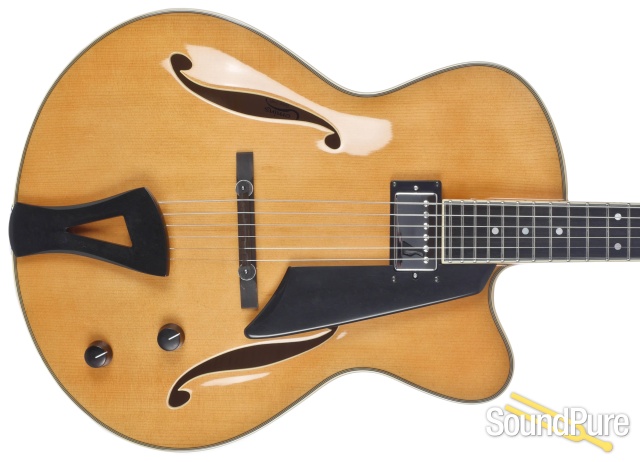 Comins GCS-16-1 Spruce/Flame Maple Archtop Guitar #118008 — image 9