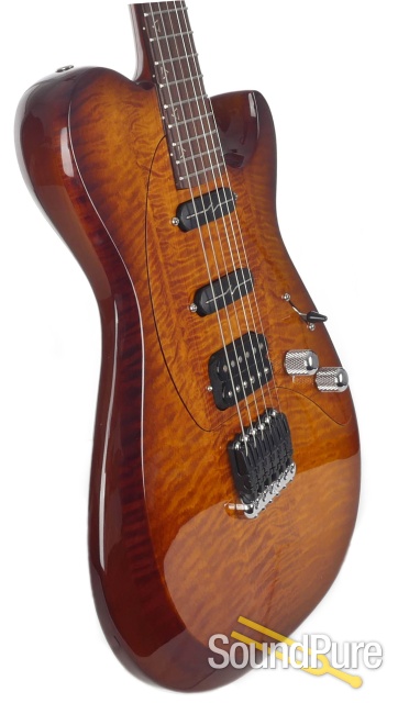 Moriah Guitars Tabor Model "Zipper" Electric Guitar — image 5