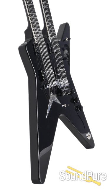 Dean Custom USA ML Double Neck Black Electric # 12-1173 — image 3