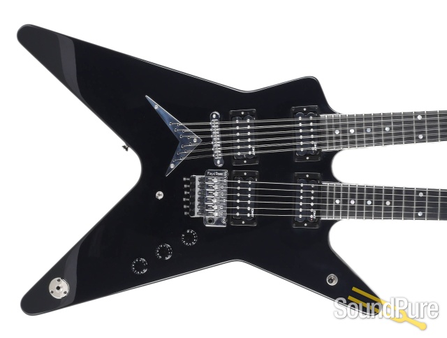 Dean Custom USA ML Double Neck Black Electric # 12-1173 — image 5