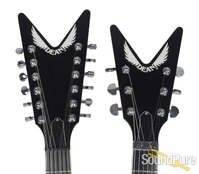 Dean Custom USA ML Double Neck Black Electric # 12-1173 — image 6