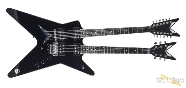 Dean Custom USA ML Double Neck Black Electric # 12-1173 — image 8