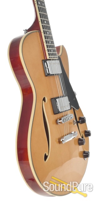 Comins GCS-1ES Vintage Blond Semi-Hollow Electric #112134 — image 5