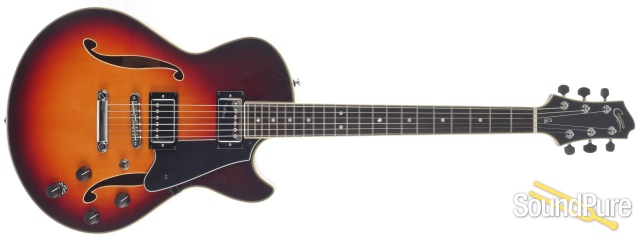 Comins GCS-1ES Autumn Burst Semi-Hollow Guitar #112140 — image 7