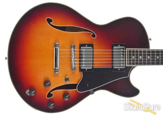 Comins GCS-1ES Autumn Burst Semi-Hollow Guitar #112136 — image 5
