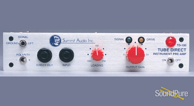 Summit Audio TD-100 Instrument Preamp And Tube Direct Box