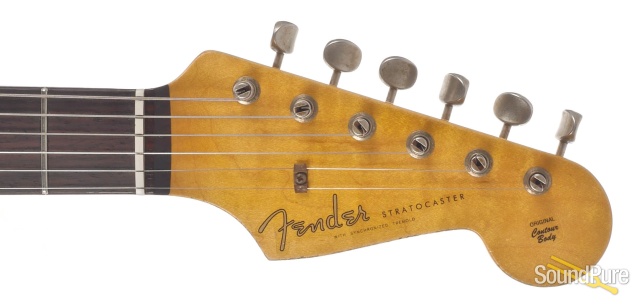 Fender 1960 Stratocaster Relic Black Electric #R84621 - Used — image 8