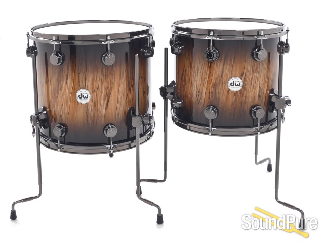 DW 6pc Collectors Exotic Series Drum Set-Spalted Beech — image 5