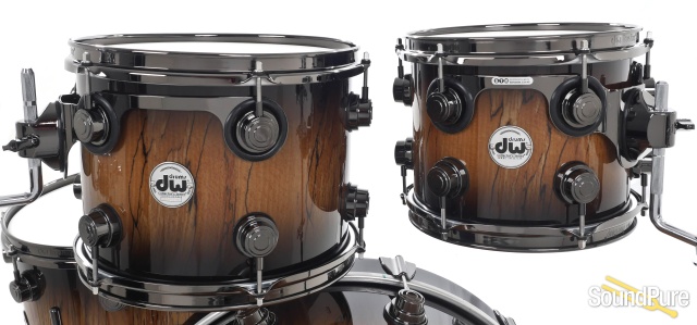 DW 6pc Collectors Exotic Series Drum Set-Spalted Beech — image 8