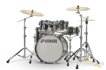 Sonor 5pc AQ2 Studio Drum Set - Transparent Black, 20"