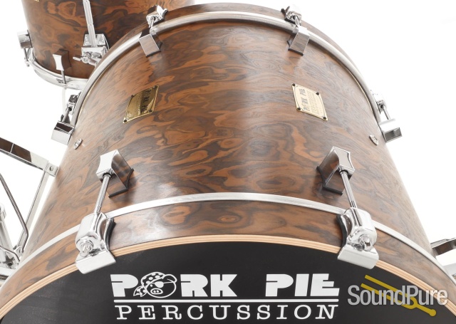Pork Pie 4pc Walnut Roots Maple Drum Set-Natural Satin — image 4