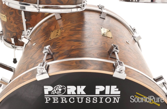 Pork Pie 5pc Walnut Roots Maple Drum Set-Natural Satin — image 5