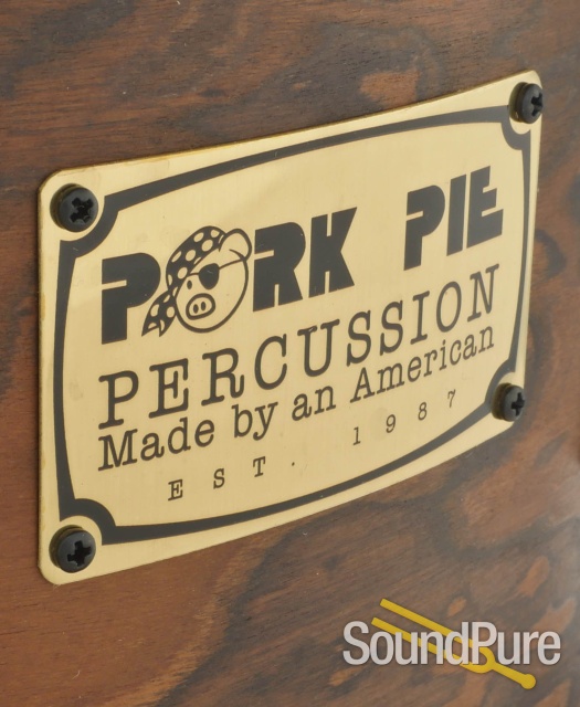 Pork Pie 7x13 Maple Snare Drum-Walnut Roots Veneer — image 4
