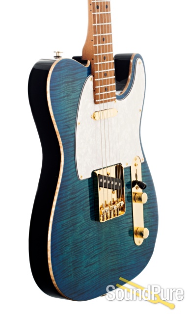 Suhr Classic T Deluxe Aqua Blue Burst Electric #JS9H8D — image 2