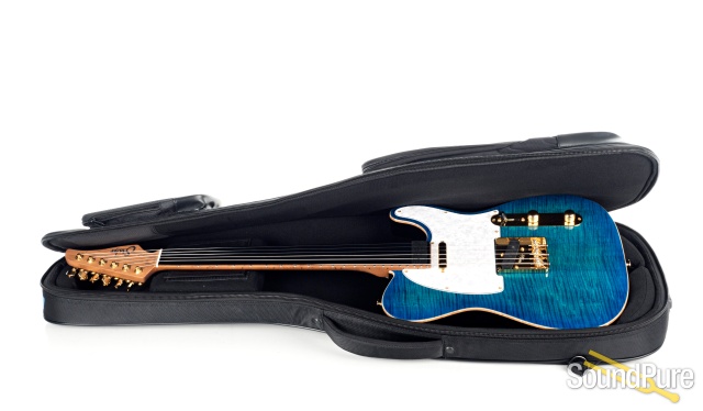 Suhr Classic T Deluxe Aqua Blue Burst Electric #JS9H8D — image 6