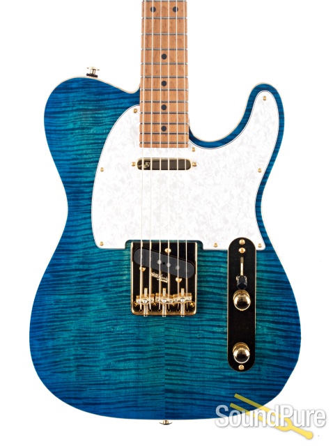 Suhr Classic T Deluxe Aqua Blue Burst Electric #JS9H8D — image 1