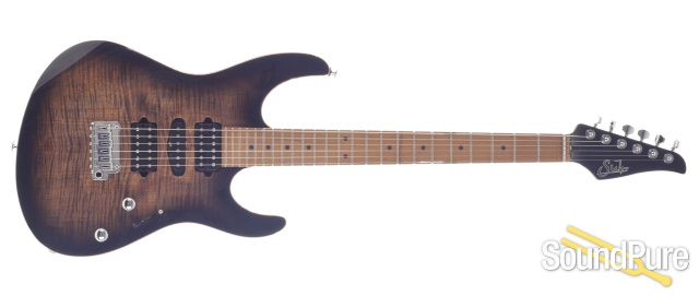 Suhr Modern Plus Trans Charcoal Burst Electric #JS7H8P — image 7