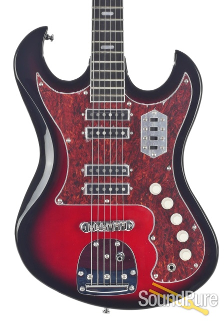 Eastwood SD-40 Hound Dog Redburst Electric Guitar #1703316