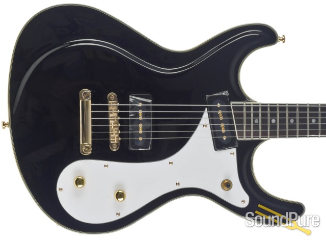 Eastwood Sidejack Baritone STD Black Electric #1603038 — image 4