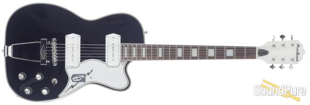 Eastwood Airline Tuxedo Black Electric Guitar #1700008 — image 9