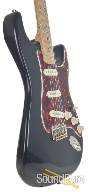 Mario Guitars S-Style Relic Black Electric Guitars #318318 — image 9