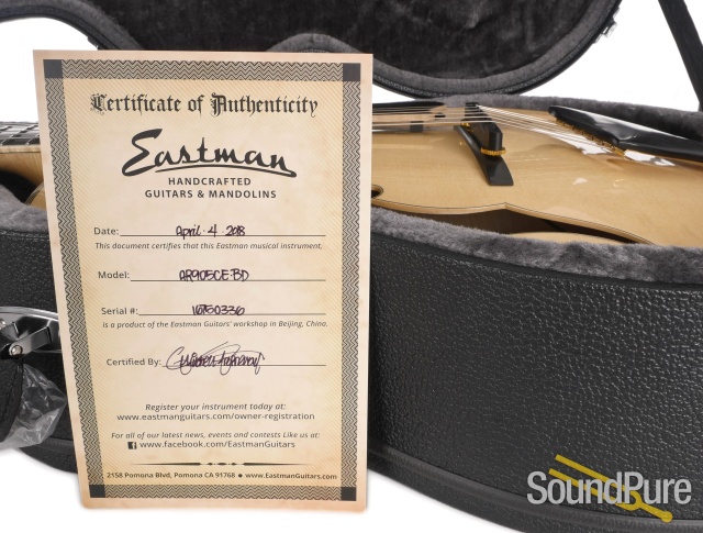 Eastman AR905CE-BD Cutaway Archtop #16750336 — image 6