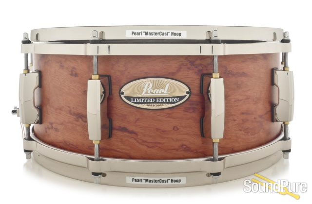 Pearl 5.5x14 Masters Limited Edition Bubinga Snare Drum — image 1