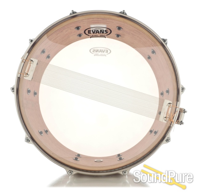 Pearl 5.5x14 Masters Limited Edition Bubinga Snare Drum — image 3