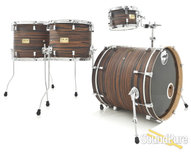Pork Pie 4pc Maple Drum Set- Macassar Ebony — image 1