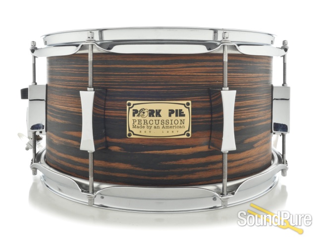 Pork Pie 7x13 Maple Snare Drum-Macassar Ebony Veneer — image 1