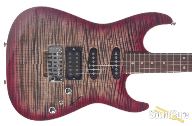 Anderson Drop Top Black to T-Red Burst Electric #05-02-18P — image 9