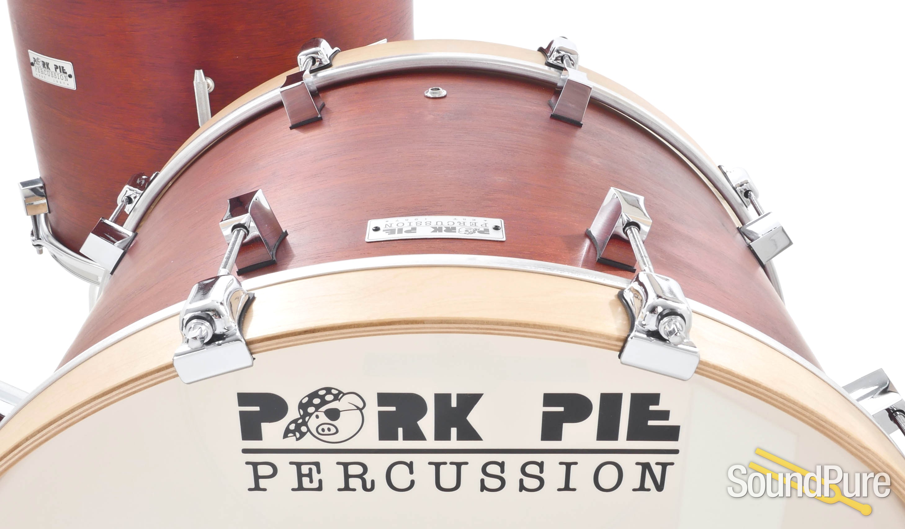 Pork Pie 3pc Siam Oak Drum Set - Mahogany Satin | Soundpure.com