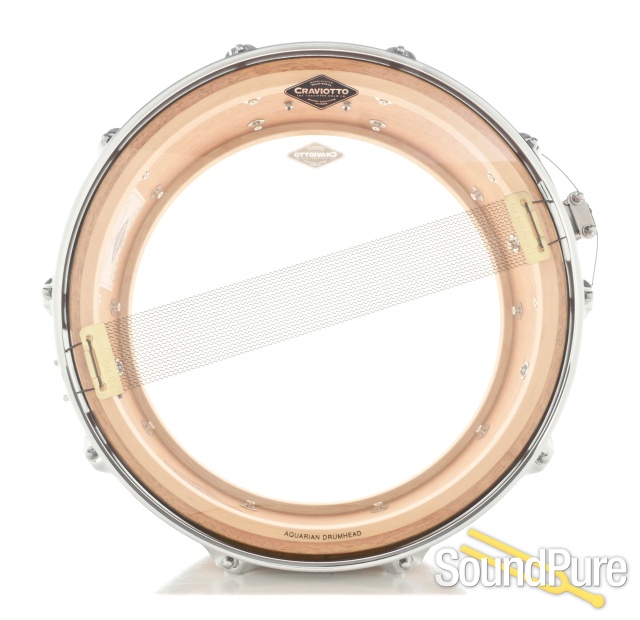 Craviotto 5.5x14 Mahogany Custom Snare Drum — image 4