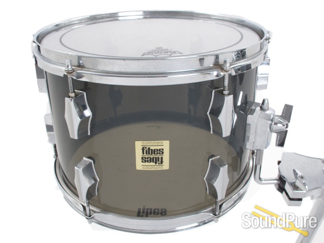 Fibes 9x13 Crystalite Acrylic Rack Tom Drum - Smoke — image 1