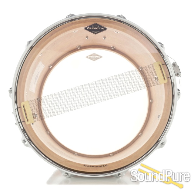 Craviotto Drums 8x14 Red Birch Custom Snare Drum — image 3